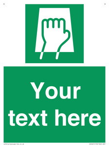 Custom Push Pad Sign